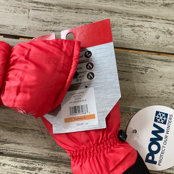 New - Spyder Candy Down Mittens (S) - Picture 4 of 7